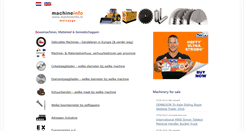 Desktop Screenshot of machineinfo.nl